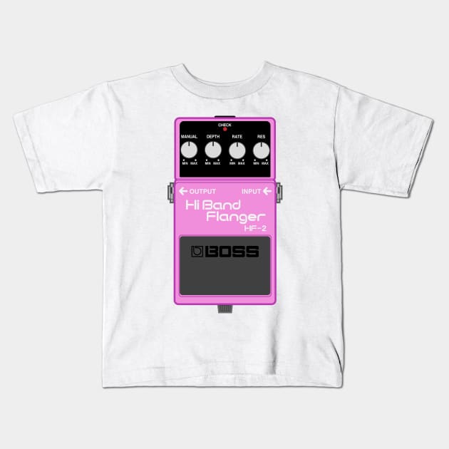 Boss HF-2 Hi Band Flanger Guitar Effect Pedal Kids T-Shirt by conform